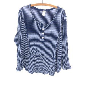 Free People Tops - We The Free | Boho Striped Blue Top Sz XS Free People Tops - We The Free | Boho Striped Blue Top Sz XS